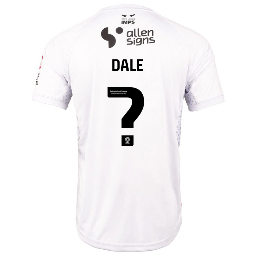 Danxen Mujer Camiseta Harry Dale #0 Rojo Blanco 2ª Equipación 2024/25 La Camisa México