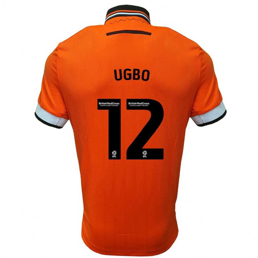 Danxen Mujer Camiseta Iké Ugbo #12 Naranja Blanco 2ª Equipación 2024/25 La Camisa México
