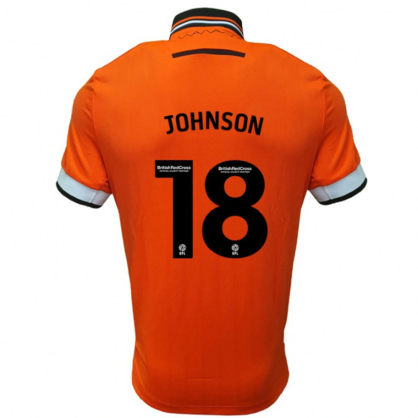 Danxen Mujer Camiseta Marvin Johnson #18 Naranja Blanco 2ª Equipación 2024/25 La Camisa México