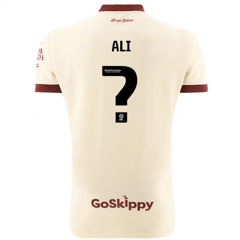 Danxen Mujer Camiseta Zack Ali #0 Crema Blanco 2ª Equipación 2024/25 La Camisa México