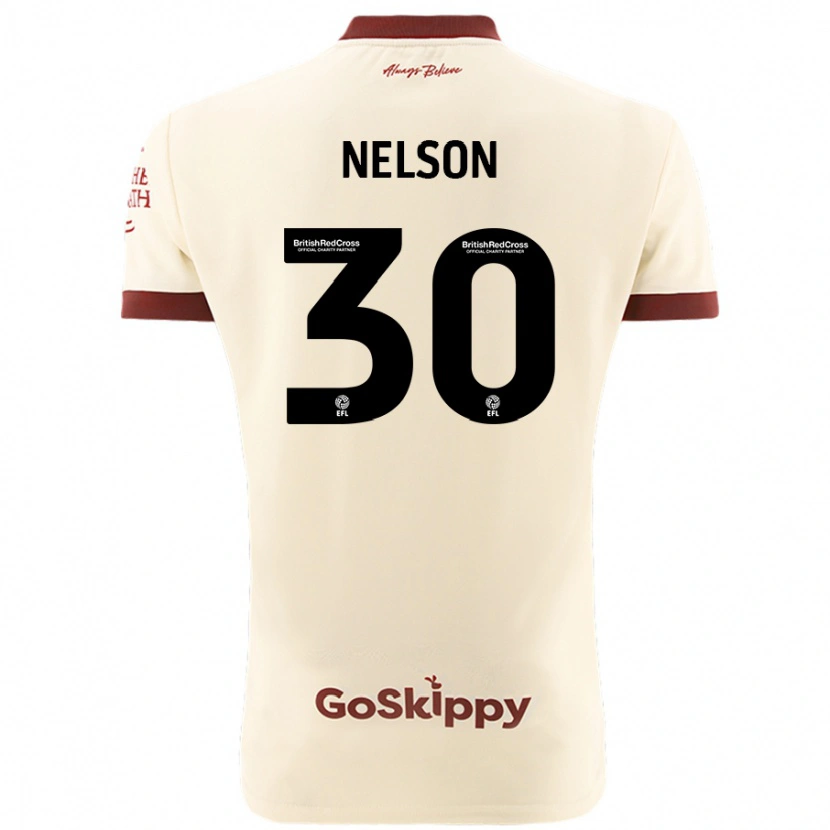 Danxen Mujer Camiseta Raekwon Nelson #30 Crema Blanco 2ª Equipación 2024/25 La Camisa México