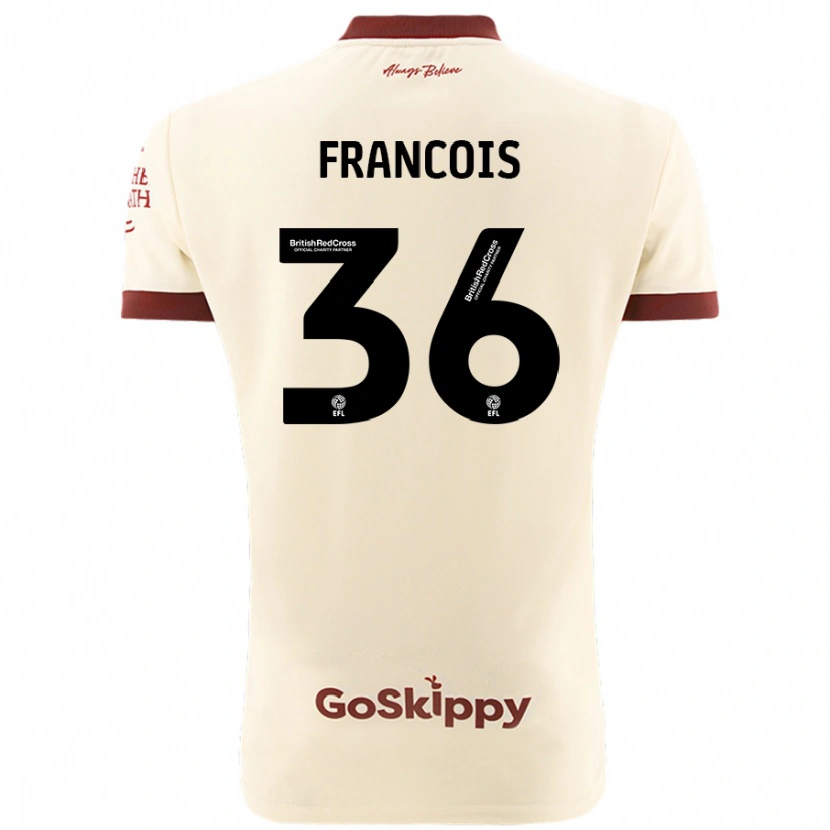 Danxen Mujer Camiseta Marlee Francois #36 Crema Blanco 2ª Equipación 2024/25 La Camisa México