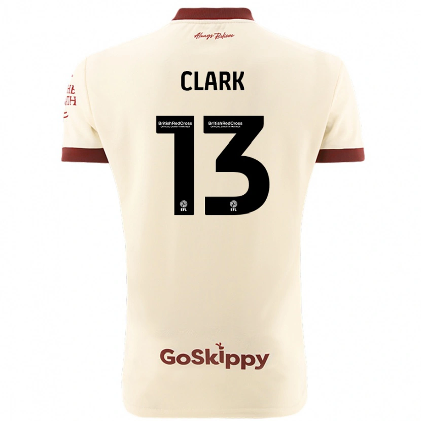 Danxen Mujer Camiseta Olivia Clark #13 Crema Blanco 2ª Equipación 2024/25 La Camisa México