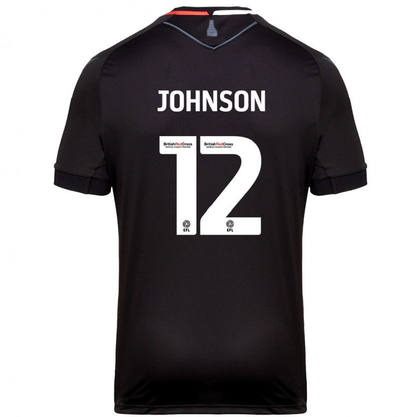 Danxen Mujer Camiseta Daniel Johnson #12 Negro 2ª Equipación 2024/25 La Camisa México