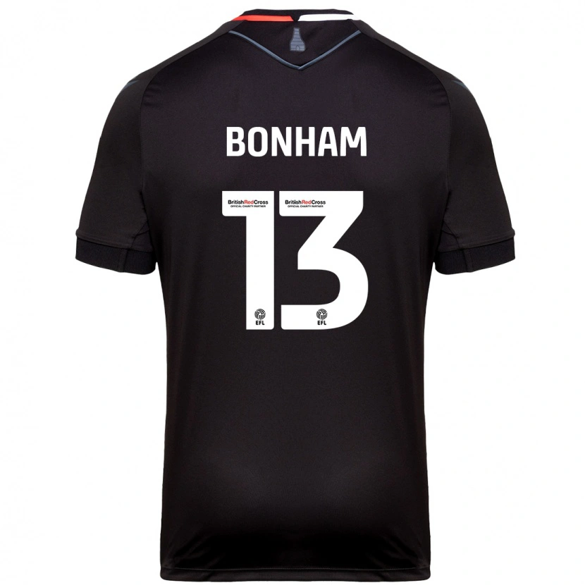 Danxen Mujer Camiseta Jack Bonham #13 Negro 2ª Equipación 2024/25 La Camisa México