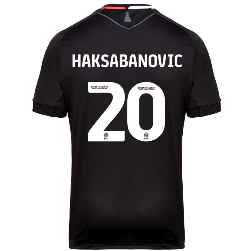 Danxen Mujer Camiseta Sead Hakšabanović #20 Negro 2ª Equipación 2024/25 La Camisa México