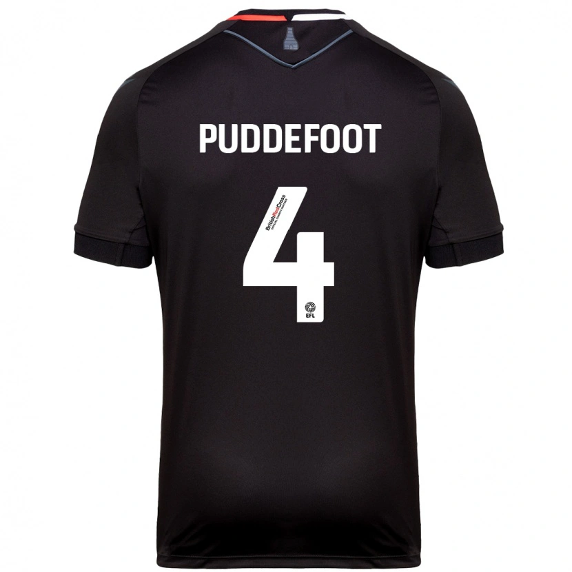 Danxen Mujer Camiseta Danielle Puddefoot #4 Negro 2ª Equipación 2024/25 La Camisa México