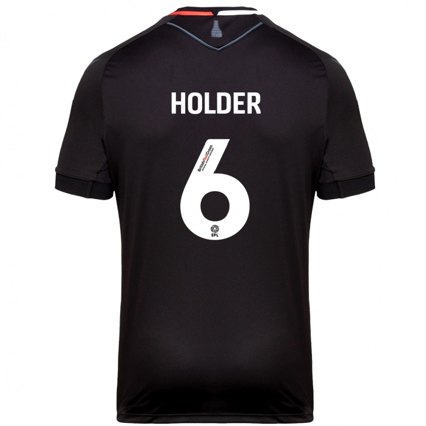 Danxen Mujer Camiseta Molly Holder #6 Negro 2ª Equipación 2024/25 La Camisa México