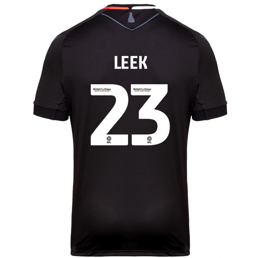 Danxen Mujer Camiseta Ellie Leek #23 Negro 2ª Equipación 2024/25 La Camisa México