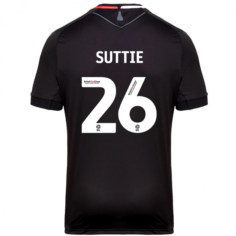 Danxen Mujer Camiseta Arabella Suttie #26 Negro 2ª Equipación 2024/25 La Camisa México
