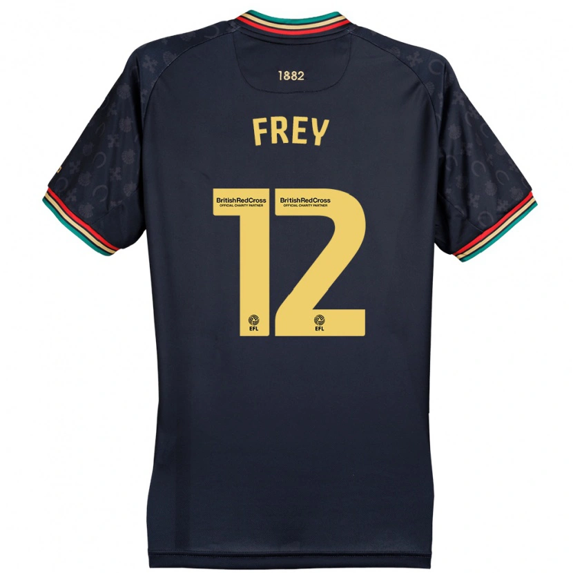 Danxen Mujer Camiseta Michael Frey #12 Azul Marino Oscuro 2ª Equipación 2024/25 La Camisa México