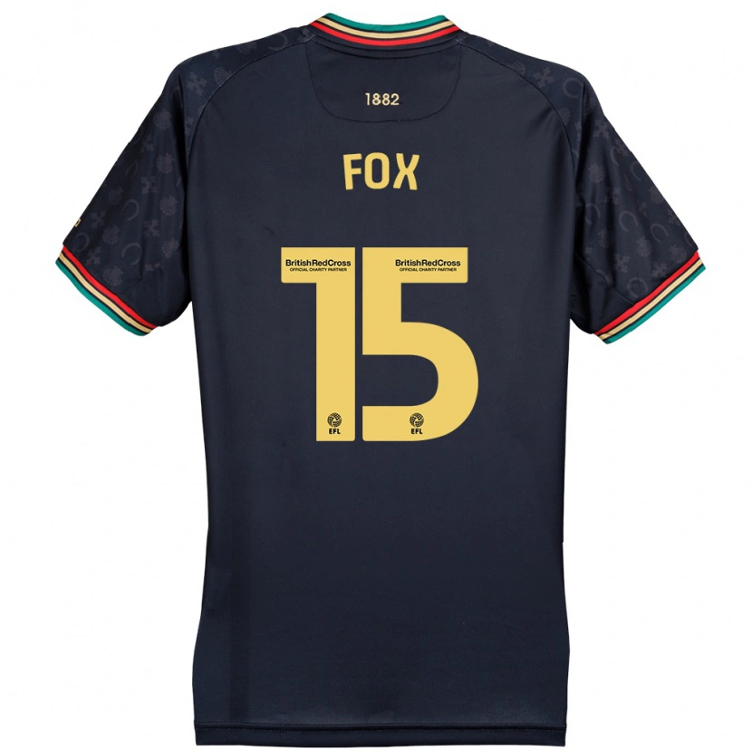 Danxen Mujer Camiseta Morgan Fox #15 Azul Marino Oscuro 2ª Equipación 2024/25 La Camisa México