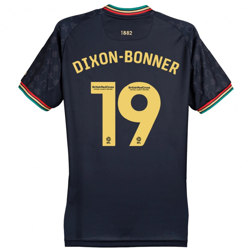 Danxen Mujer Camiseta Elijah Dixon-Bonner #19 Azul Marino Oscuro 2ª Equipación 2024/25 La Camisa México