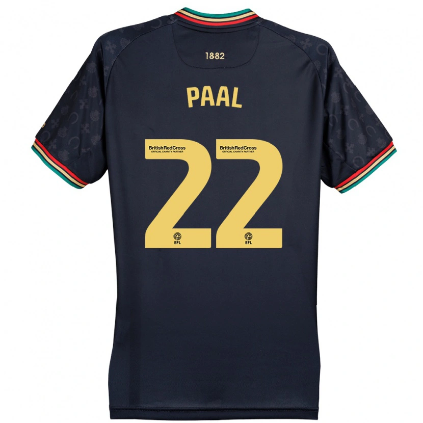 Danxen Mujer Camiseta Kenneth Paal #22 Azul Marino Oscuro 2ª Equipación 2024/25 La Camisa México