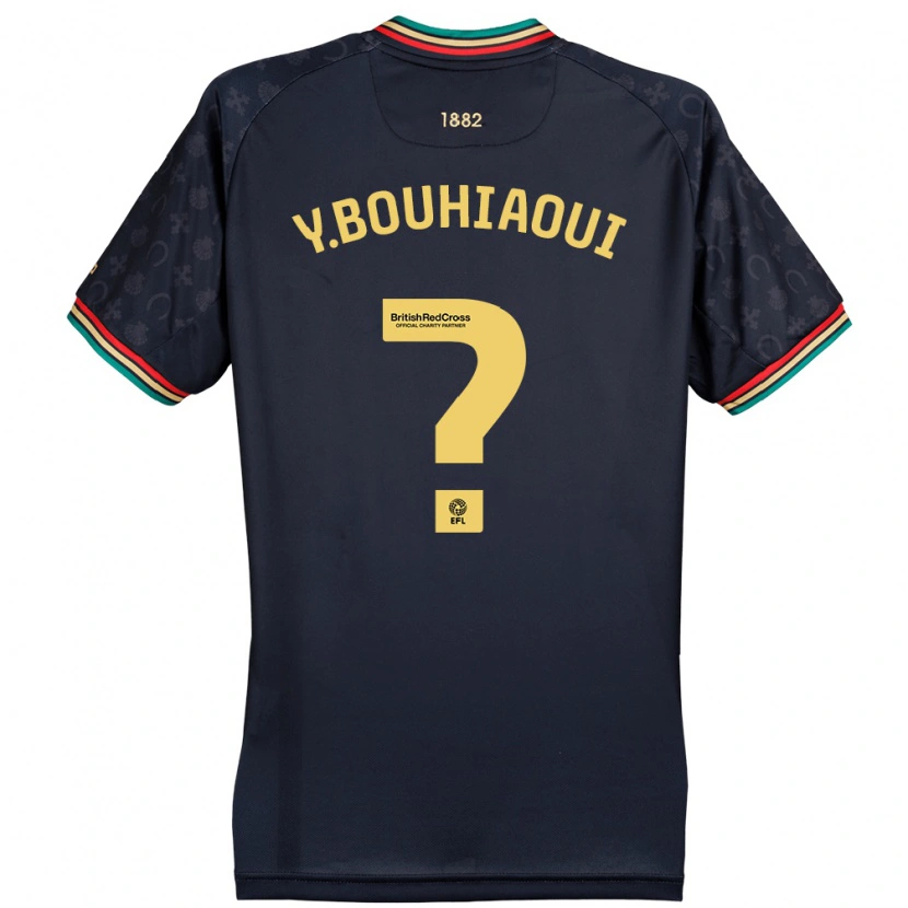 Danxen Mujer Camiseta Youssef Bouhiaoui #0 Azul Marino Oscuro 2ª Equipación 2024/25 La Camisa México