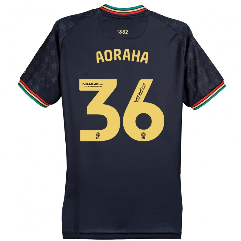 Danxen Mujer Camiseta Alexander Aoraha #36 Azul Marino Oscuro 2ª Equipación 2024/25 La Camisa México