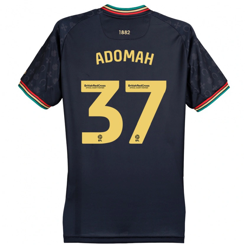 Danxen Mujer Camiseta Albert Adomah #37 Azul Marino Oscuro 2ª Equipación 2024/25 La Camisa México