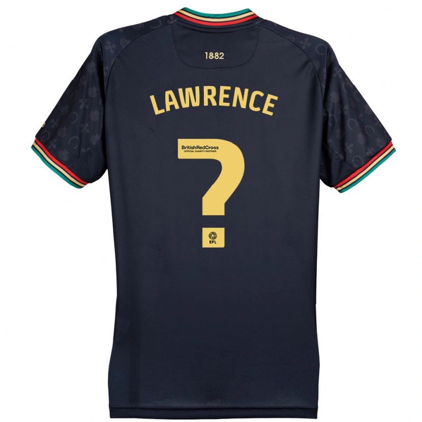 Danxen Mujer Camiseta Teddy Lawrence #0 Azul Marino Oscuro 2ª Equipación 2024/25 La Camisa México