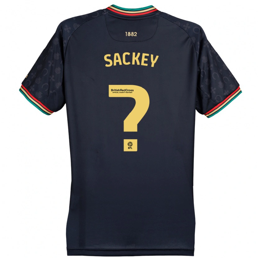 Danxen Mujer Camiseta Samuel Sackey #0 Azul Marino Oscuro 2ª Equipación 2024/25 La Camisa México