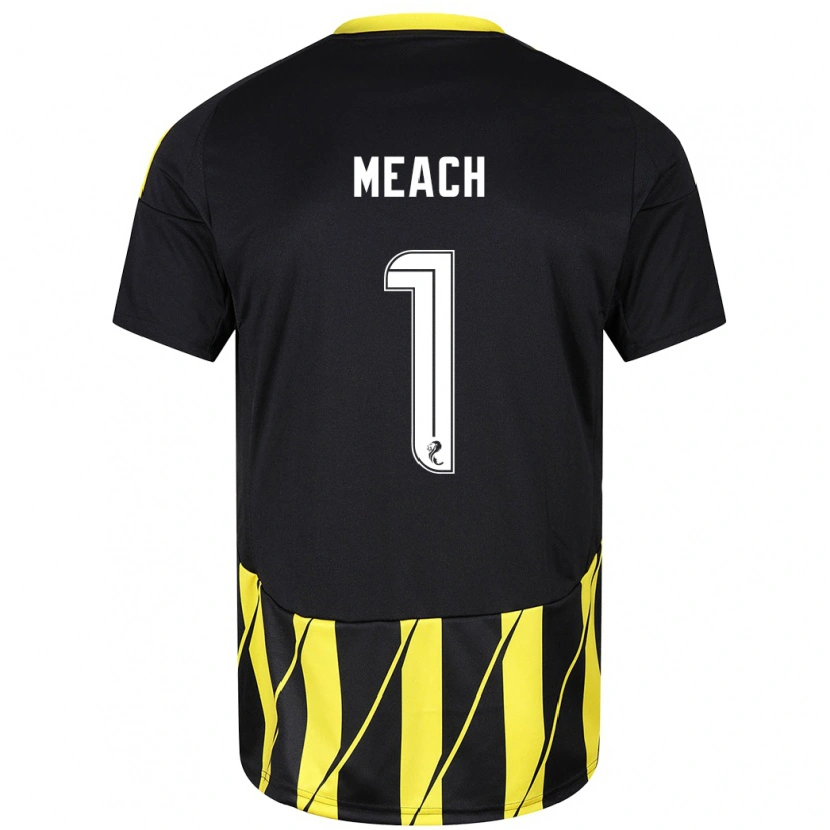 Danxen Mujer Camiseta Aaliyah-Jay Meach #1 Negro Amarillo 2ª Equipación 2024/25 La Camisa México