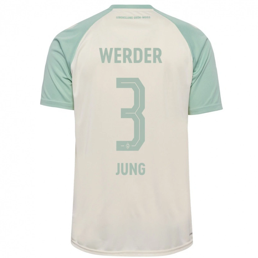 Danxen Mujer Camiseta Anthony Jung #3 Blanquecino Verde Claro 2ª Equipación 2024/25 La Camisa México