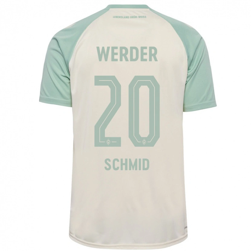 Danxen Mujer Camiseta Romano Schmid #20 Blanquecino Verde Claro 2ª Equipación 2024/25 La Camisa México