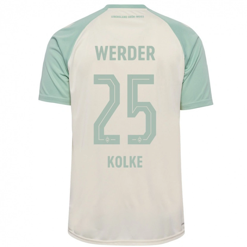 Danxen Mujer Camiseta Markus Kolke #25 Blanquecino Verde Claro 2ª Equipación 2024/25 La Camisa México