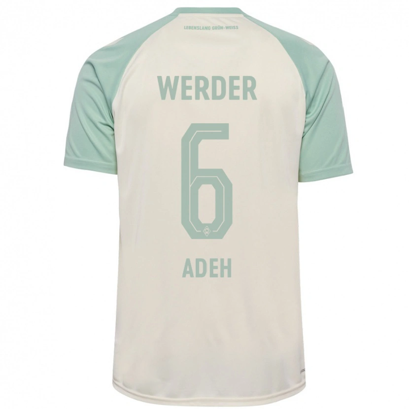 Danxen Mujer Camiseta Wesley Adeh #6 Blanquecino Verde Claro 2ª Equipación 2024/25 La Camisa México