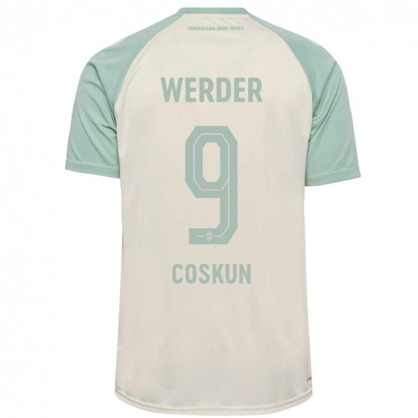 Danxen Mujer Camiseta Boran-Firat Coskun #9 Blanquecino Verde Claro 2ª Equipación 2024/25 La Camisa México