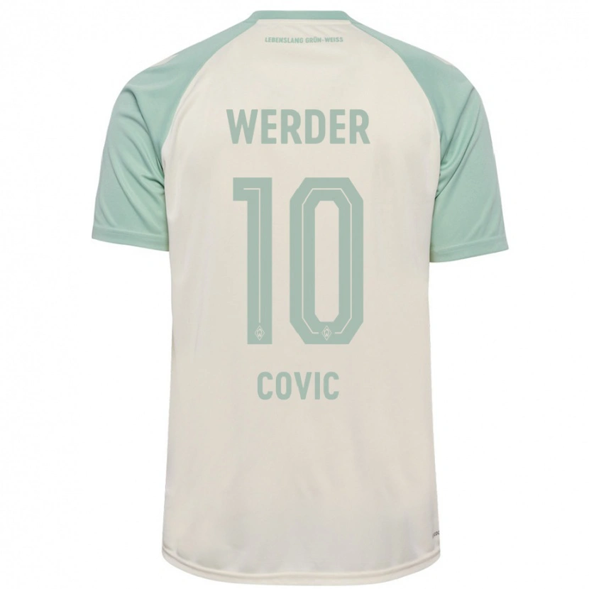 Danxen Mujer Camiseta Patrice Covic #10 Blanquecino Verde Claro 2ª Equipación 2024/25 La Camisa México