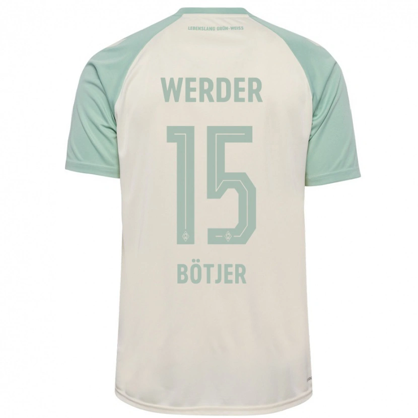 Danxen Mujer Camiseta Linus Bötjer #15 Blanquecino Verde Claro 2ª Equipación 2024/25 La Camisa México