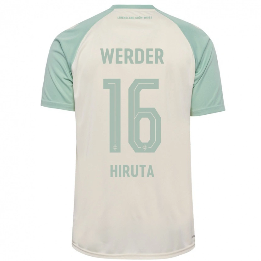 Danxen Mujer Camiseta Ikumi Hiruta #16 Blanquecino Verde Claro 2ª Equipación 2024/25 La Camisa México