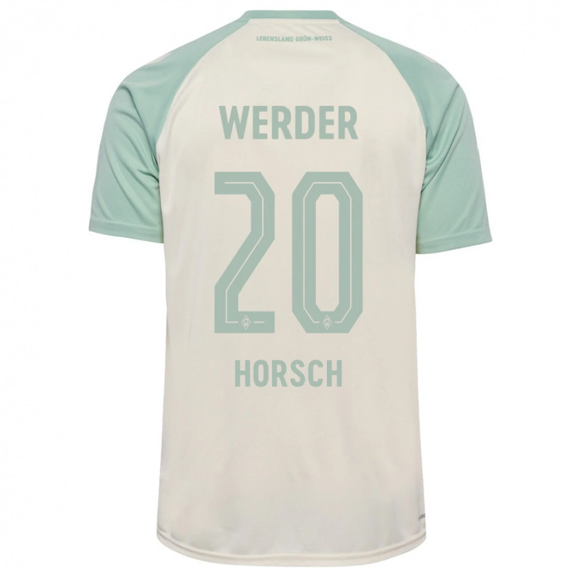 Danxen Mujer Camiseta Jonas Horsch #20 Blanquecino Verde Claro 2ª Equipación 2024/25 La Camisa México
