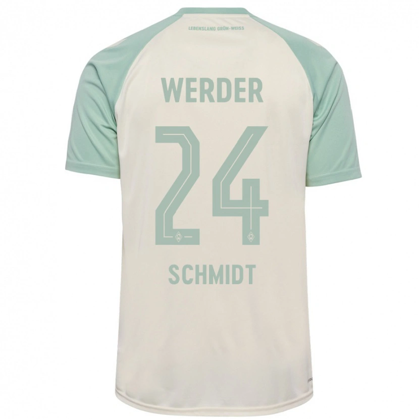 Danxen Mujer Camiseta Lara Schmidt #24 Blanquecino Verde Claro 2ª Equipación 2024/25 La Camisa México