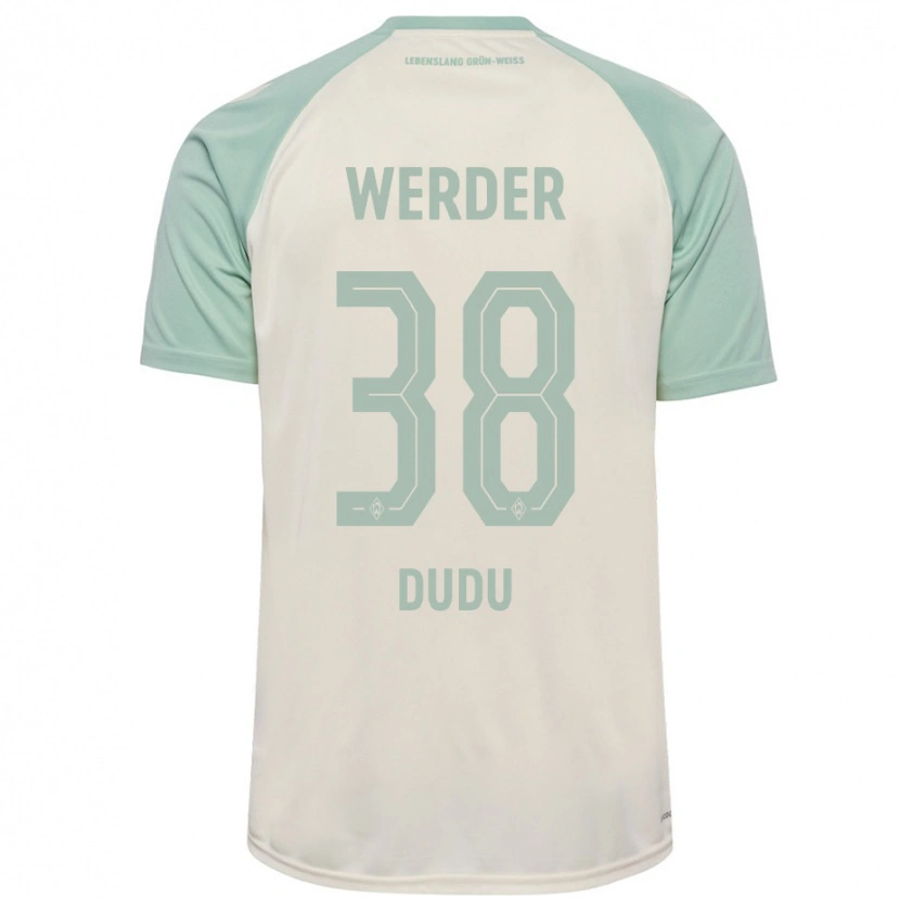 Danxen Mujer Camiseta Dudu #38 Blanquecino Verde Claro 2ª Equipación 2024/25 La Camisa México