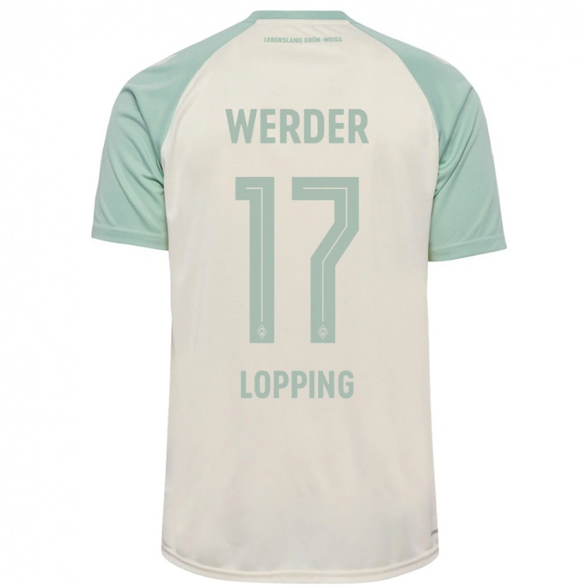 Danxen Mujer Camiseta Jakob Löpping #17 Blanquecino Verde Claro 2ª Equipación 2024/25 La Camisa México