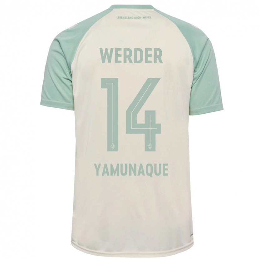 Danxen Mujer Camiseta Rafael Pascual Ramirez Yamunaque #14 Blanquecino Verde Claro 2ª Equipación 2024/25 La Camisa México