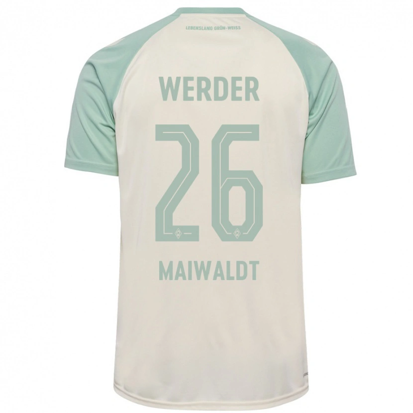 Danxen Mujer Camiseta Julius Maiwaldt #26 Blanquecino Verde Claro 2ª Equipación 2024/25 La Camisa México