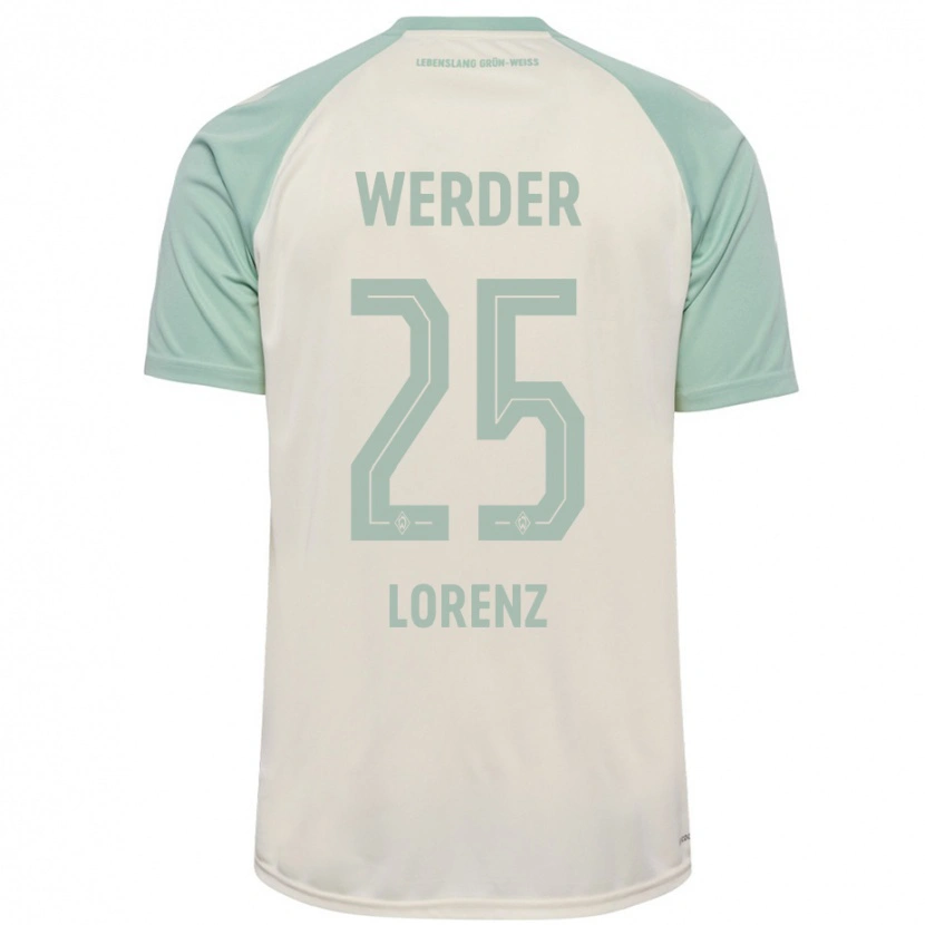 Danxen Mujer Camiseta Jacob Lorenz #25 Blanquecino Verde Claro 2ª Equipación 2024/25 La Camisa México