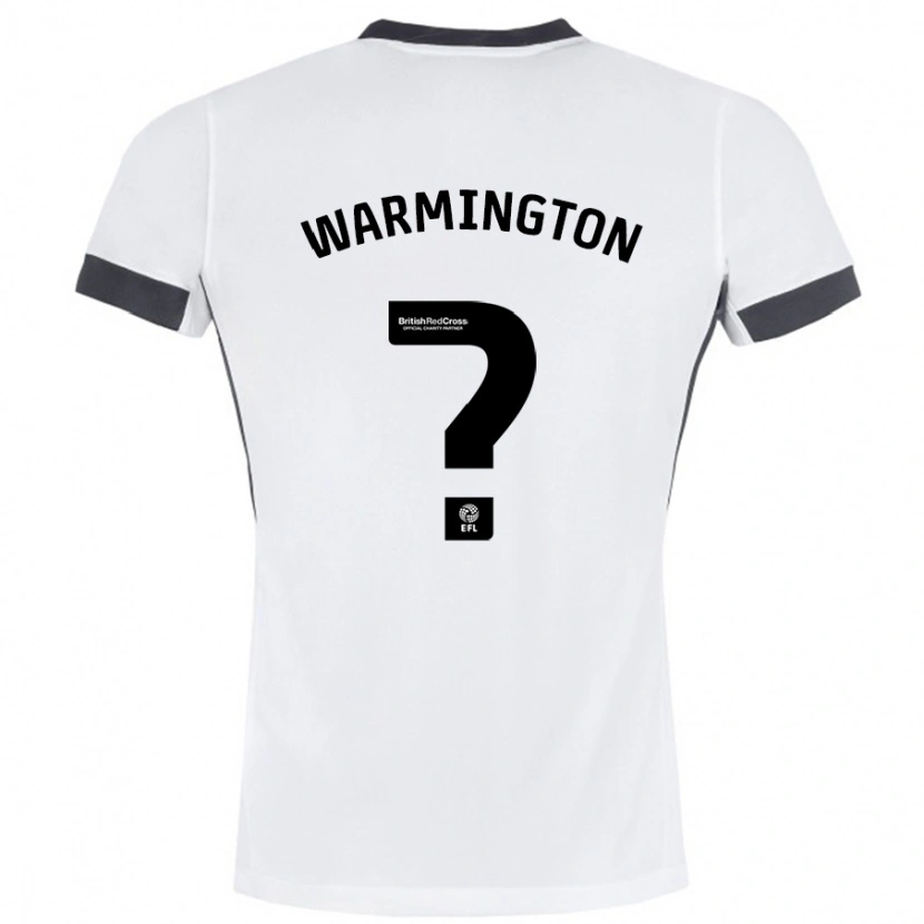 Danxen Mujer Camiseta Tyrese Warmington #0 Blanco Negro 2ª Equipación 2024/25 La Camisa México