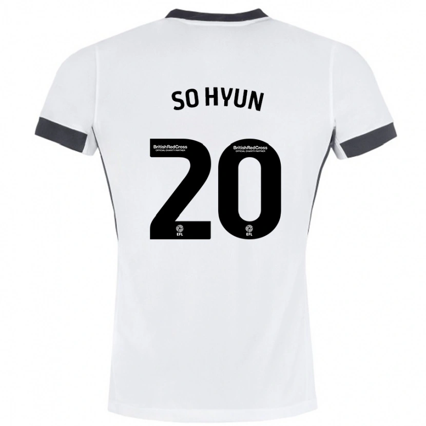Danxen Mujer Camiseta Cho So-Hyun #20 Blanco Negro 2ª Equipación 2024/25 La Camisa México