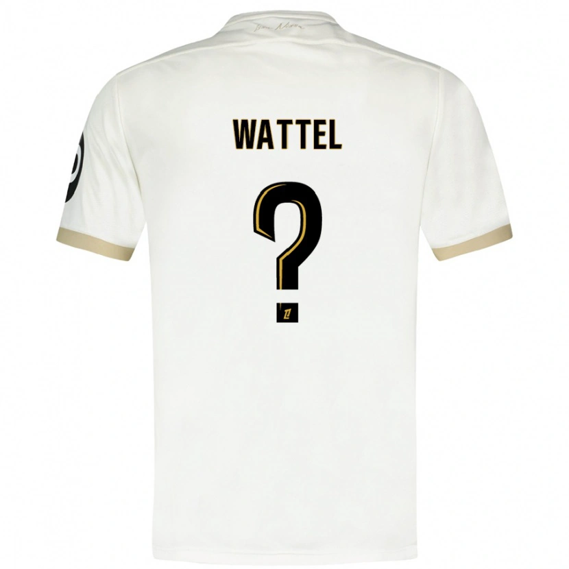 Danxen Mujer Camiseta Sami Wattel #0 Blanco Dorado 2ª Equipación 2024/25 La Camisa México