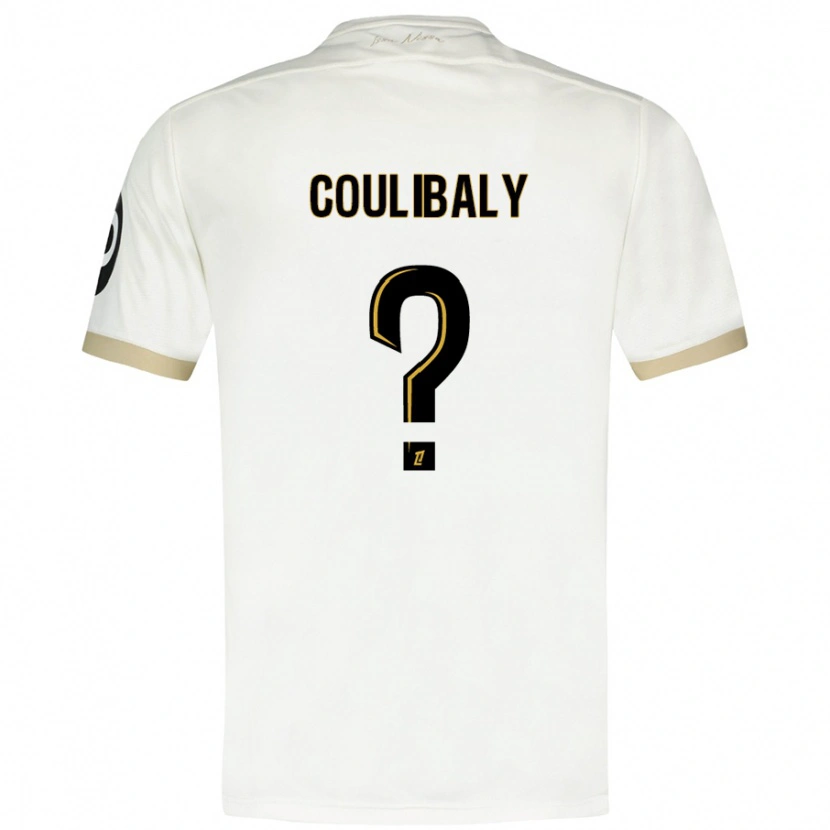 Danxen Mujer Camiseta Djibril Coulibaly #0 Blanco Dorado 2ª Equipación 2024/25 La Camisa México