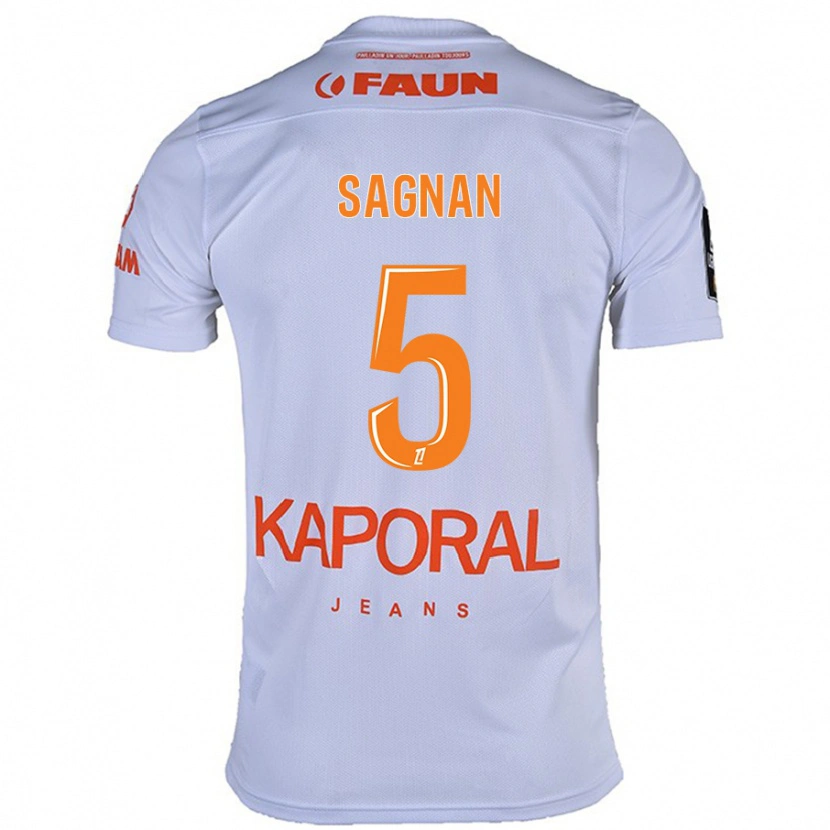 Danxen Mujer Camiseta Modibo Sagnan #5 Blanco 2ª Equipación 2024/25 La Camisa México