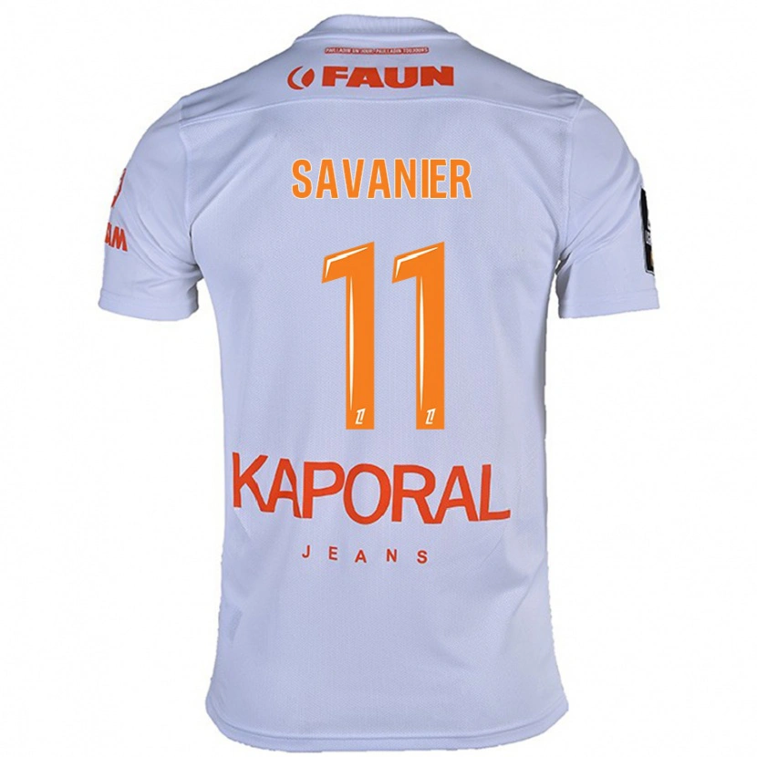 Danxen Mujer Camiseta Téji Savanier #11 Blanco 2ª Equipación 2024/25 La Camisa México