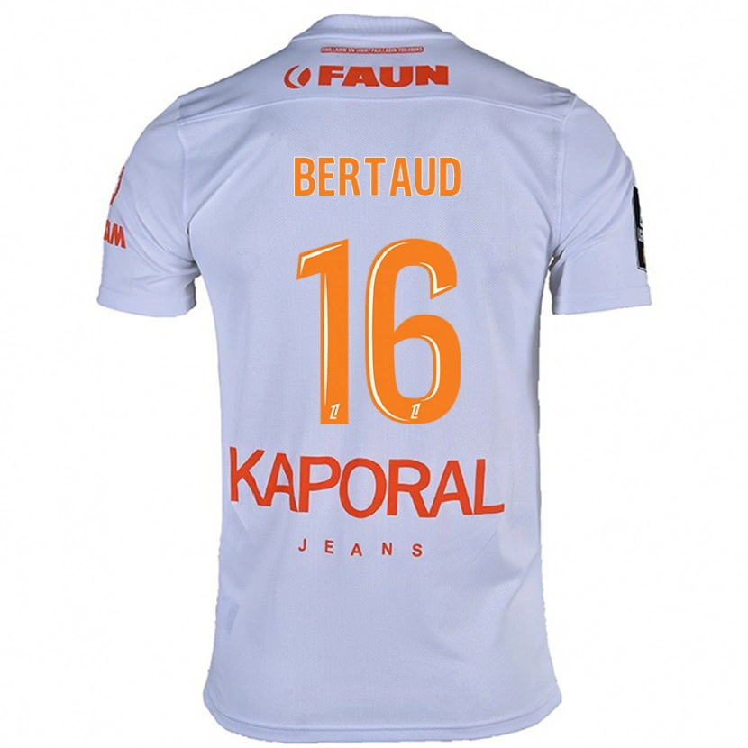 Danxen Mujer Camiseta Dimitry Bertaud #16 Blanco 2ª Equipación 2024/25 La Camisa México