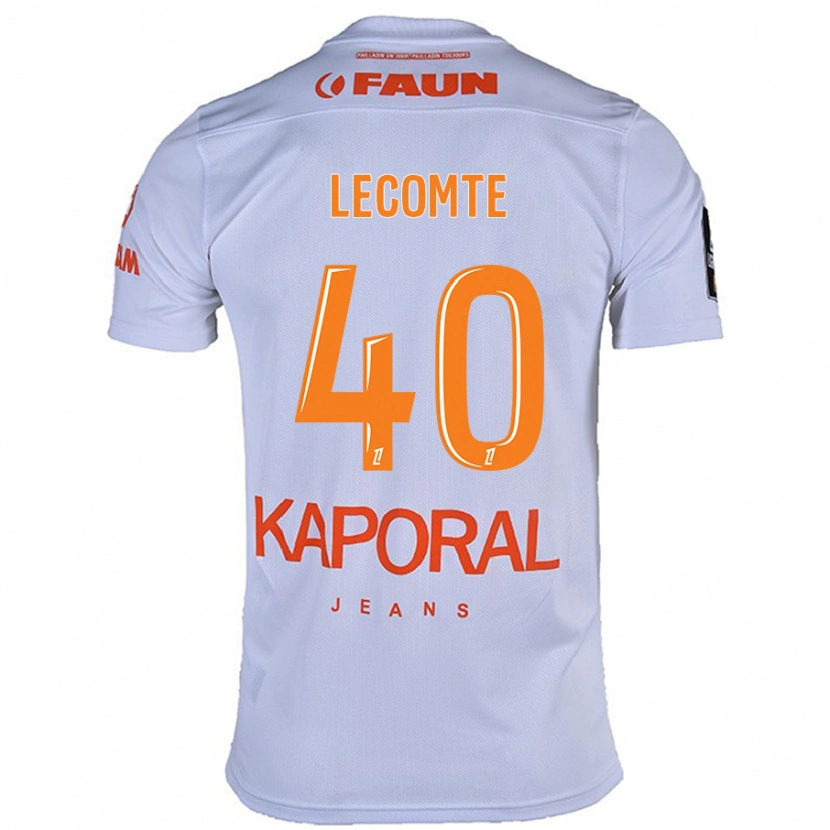 Danxen Mujer Camiseta Benjamin Lecomte #40 Blanco 2ª Equipación 2024/25 La Camisa México