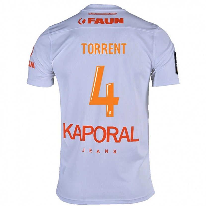 Danxen Mujer Camiseta Marion Torrent #4 Blanco 2ª Equipación 2024/25 La Camisa México