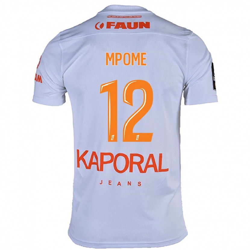 Danxen Mujer Camiseta Maelys Mpomé #12 Blanco 2ª Equipación 2024/25 La Camisa México