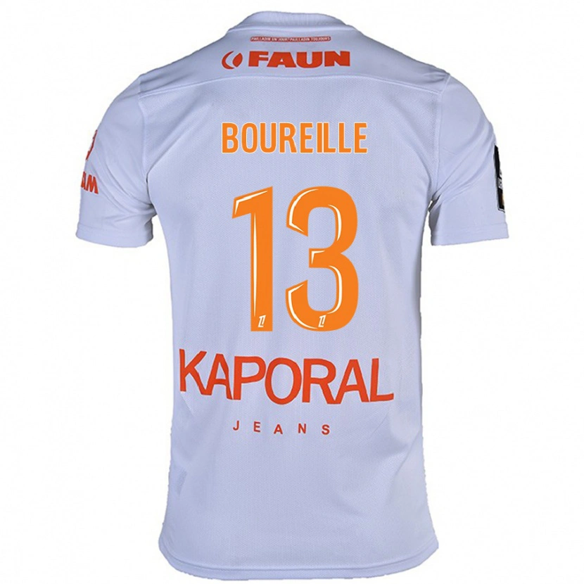 Danxen Mujer Camiseta Celeste Boureille #13 Blanco 2ª Equipación 2024/25 La Camisa México